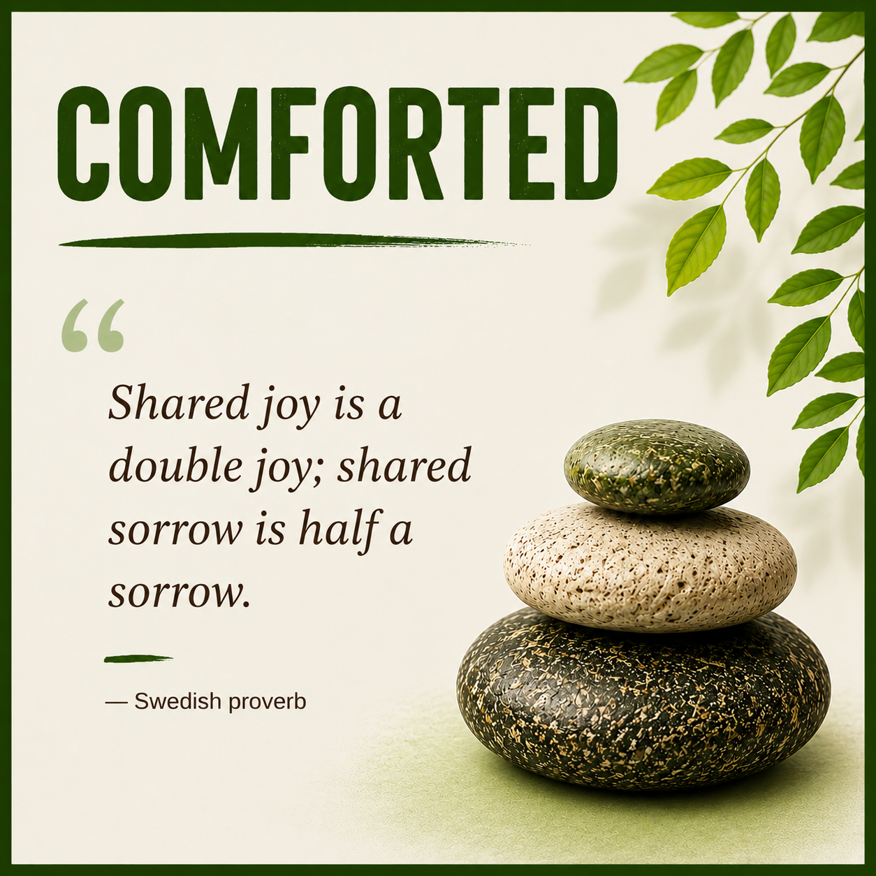 Comforted